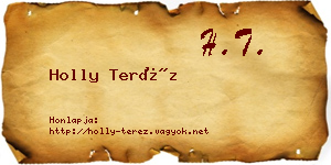 Holly Teréz névjegykártya