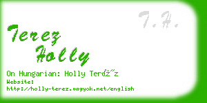 terez holly business card
